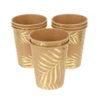 paper cups party cup tropical supplies coffeegolden fiesta beverage drinking set dinnerware cutlery