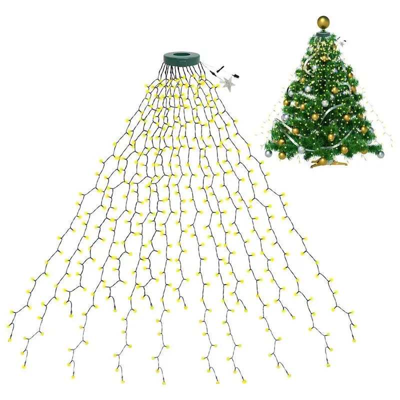 

Рождественское освещение для елки, дневное освещение, рождественское освещение с 10 режимами освещения, водонепроницаемость IP55, дневное освещение для внутреннего дворика