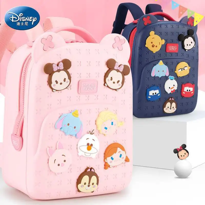 2022 Disney Children Backpack For Girls Boys DIY Primary School Student Shoulder Orthopedic Bag Large Capacity Kids Gift Mochila