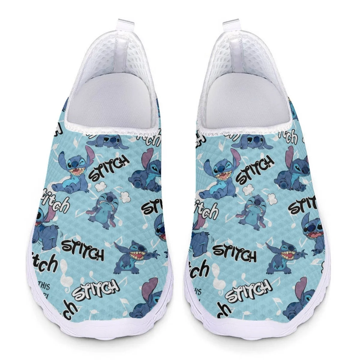 

Женские сетчатые кроссовки INSTANTARTS, синие дышащие кроссовки с большими глазами в стиле аниме, летняя модель