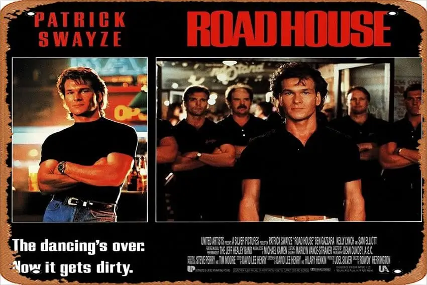 Zuhhg Ретро Move Плакат Rod House 1989 Tn Sgn Vntge of Clssc Old Flm Metl TV Br Gft Kroke Musc Club Resturnt Mn Cve W