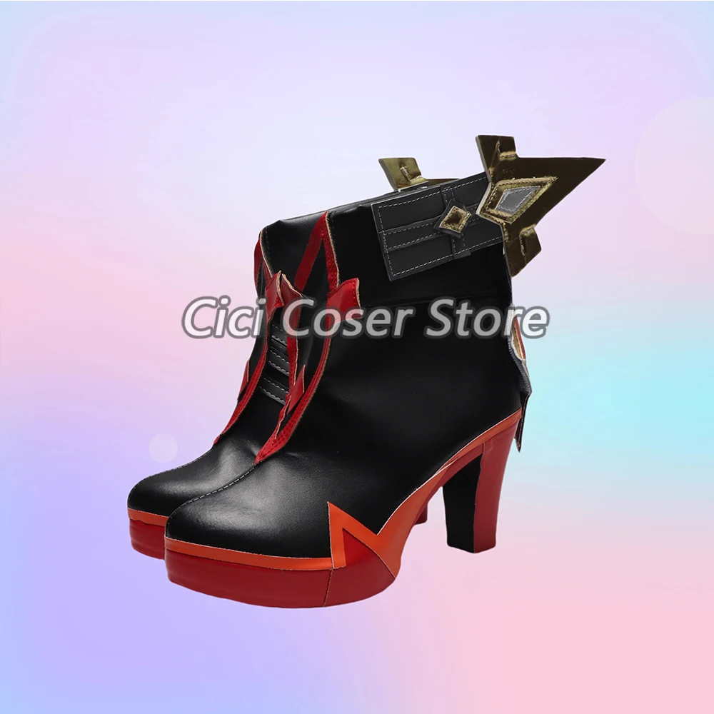 Обувь для косплея Game Genshin Impact Mavuika Pyro Archon на заказ мужчин и женщин искусственная