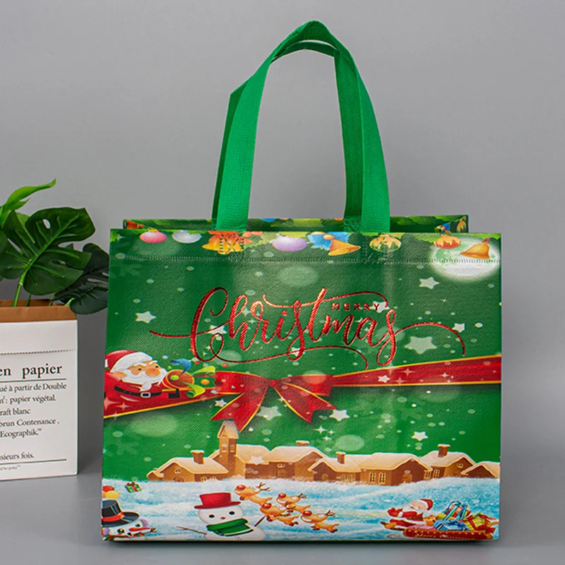 

New Year Christmas Gift Bag Santa Claus Snowman Candy Gift Packaging Bag 2023 Merry Christmas Party Home Decor Navidad Noel 2024