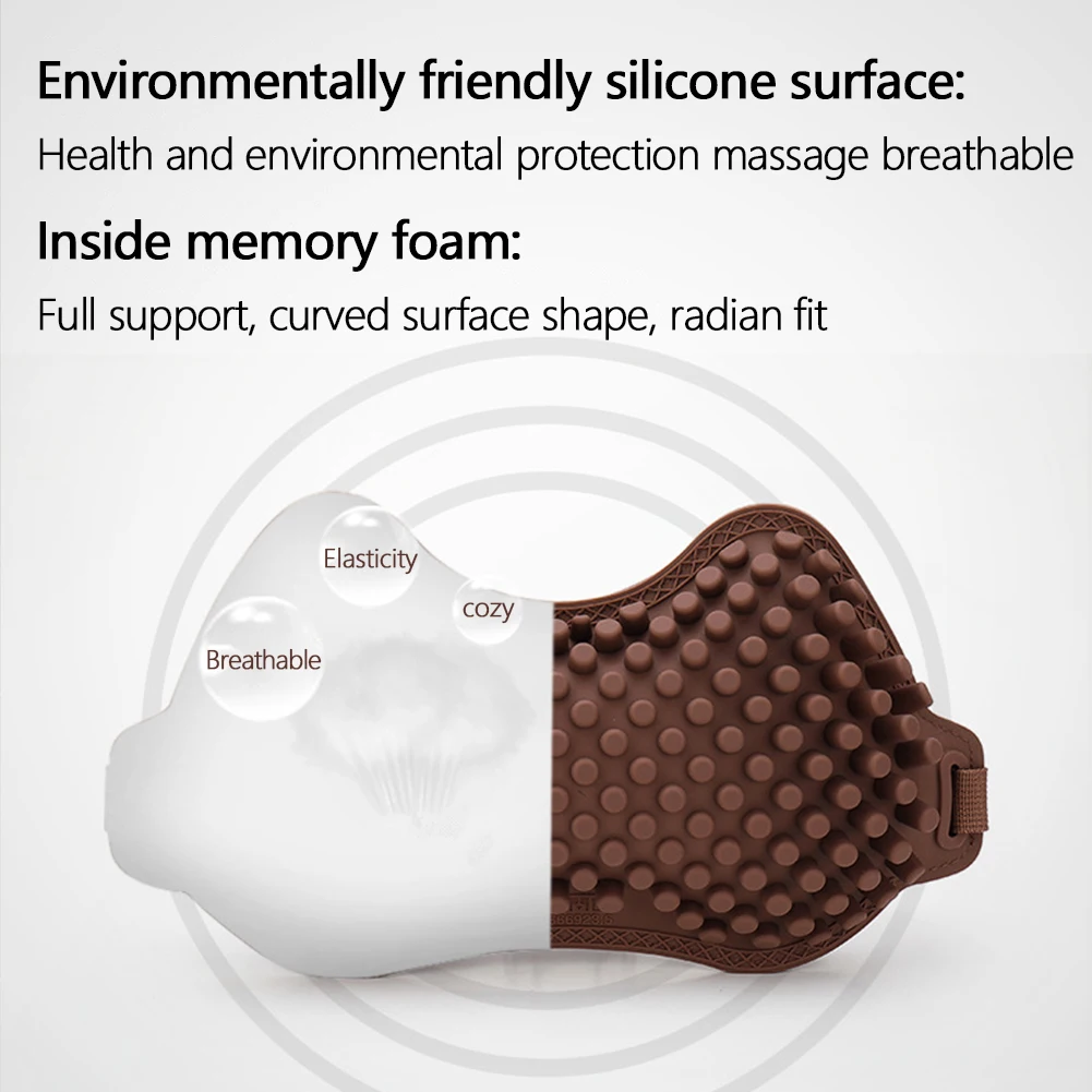 Автомобильная подушка для массажа шеи силикагелевая Подушка на подголовник