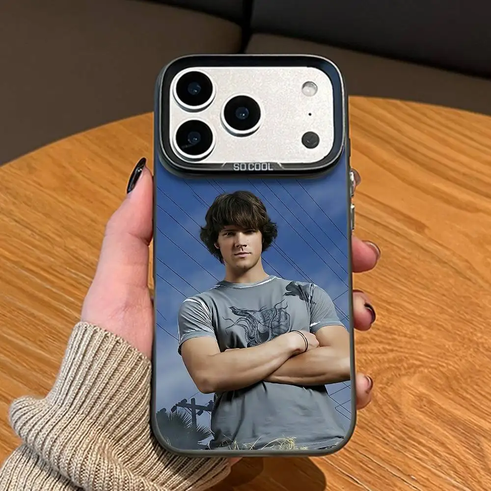 Фото Чехол для телефона Sam J-Jared Padalecki, черный матовый, для iPhone 12, 11, 14, 13, 17, 16, 15 Pro Max, с большим вырезом для камеры №5