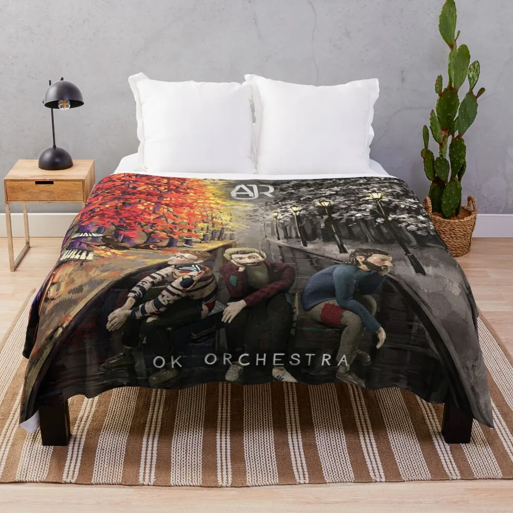 

Ajr-ok orquestra lance cobertor lance cobertor sofá lance cobertor flanelas multi-purpose