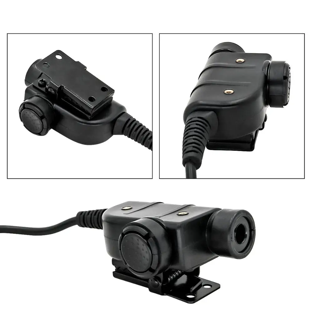 TS TAC-SKY Tactical Headphones PTT U94 PTT Military Adapter Walkie Talkie for Outdoor Hunting Hearing Protection Headphones