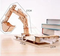 student science experiment play teaching aids childrens technology small production gizmo hand hydraulic excavator diy model