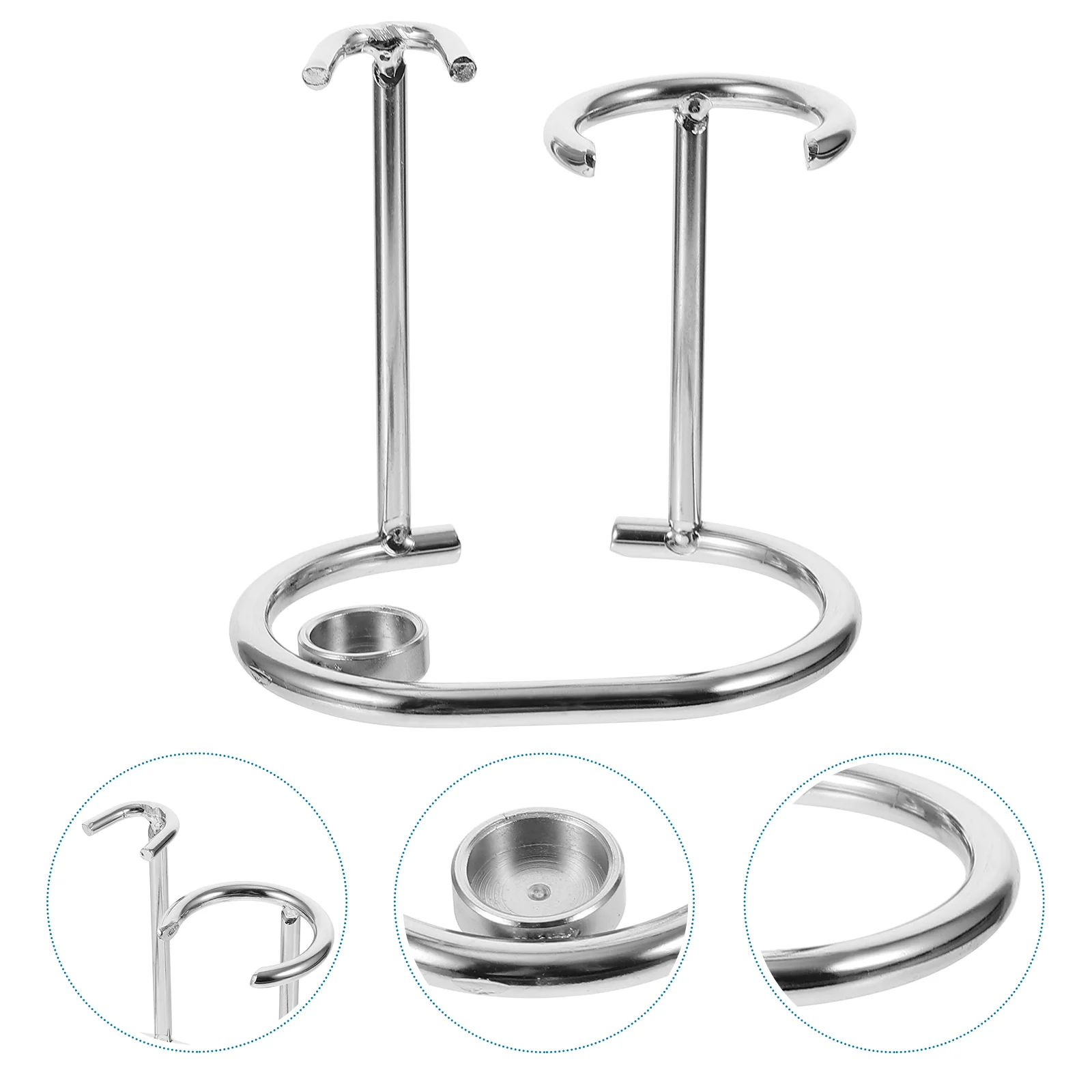 

Shaving Stand Holder Brush Men Kit Safety Rack Set Organizer Steel Wooden Stands S Mens Base Metal Straight Storage Bowl Beard