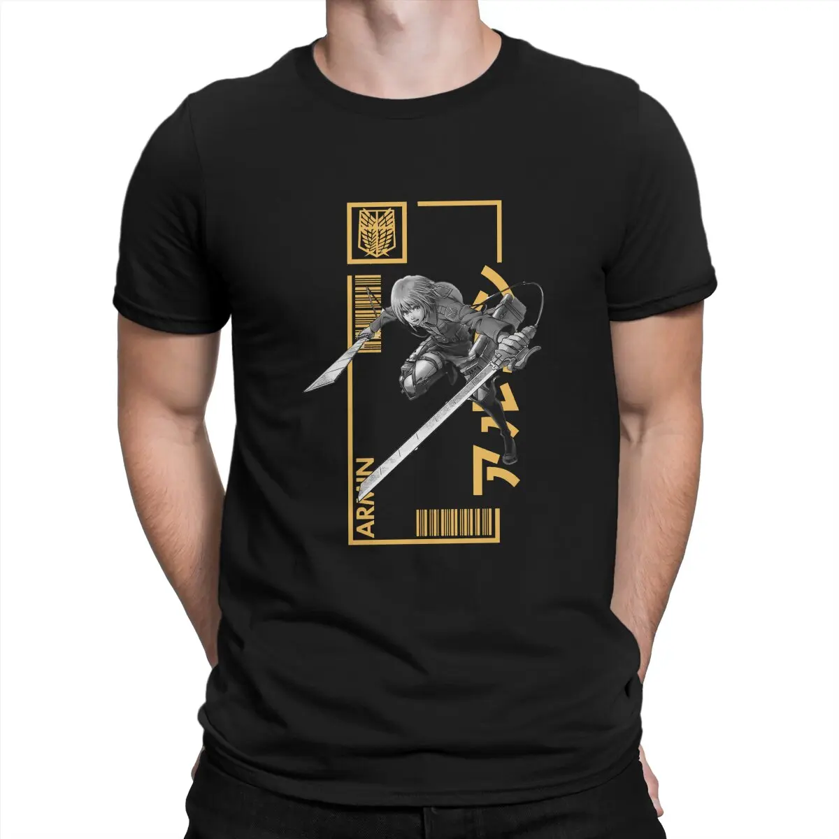 

Attack on Titan Levi Anime Armin Arlelt T Shirt Polyester Fashion Men Tees Summer Clothing Harajuku Crewneck TShirt