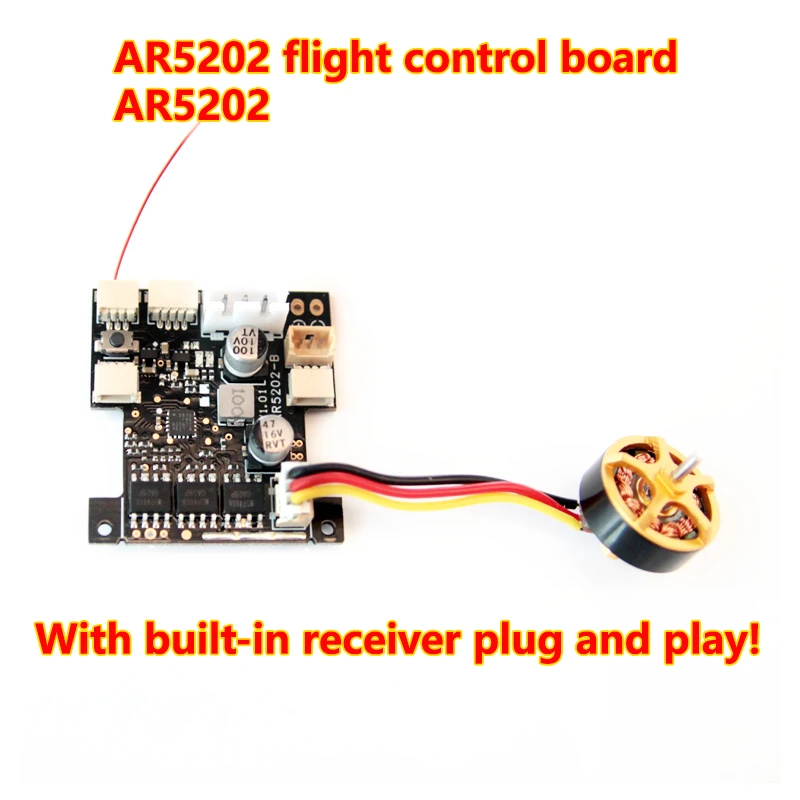 

Плата управления полетом AR5202 интегрированная 4A бесщеточная ESC совместимая с FU TABA SFHSS DS MX/2 Frsky D8 приемник для самолетов FPV DIY