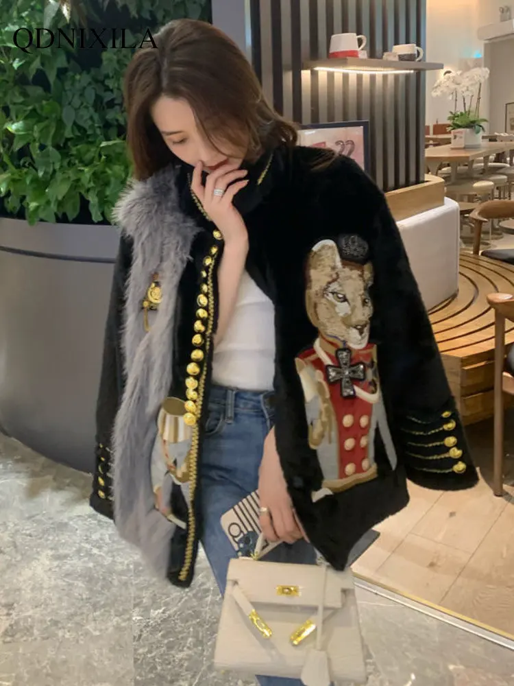 Coat Women Winter 2022 New Female Autumn and Winter Explosions Young Mink Coat Fur One Luxury Woman Fur Women's Jackets