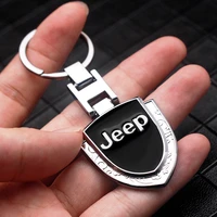 metal keyring car logo keychain exquisite gift ornaments for jeep wrangler jl jk grand cherokee xj patriot compass car styling