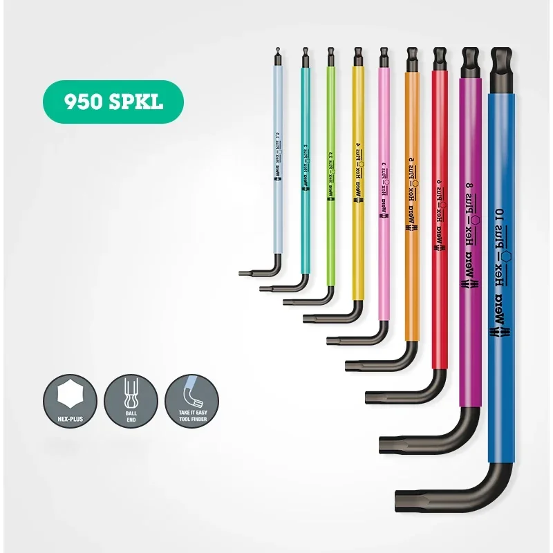 WERA No. 05073593001 950 Инструментов 9 шт. наборы метрических шестигранных ключей с длинной