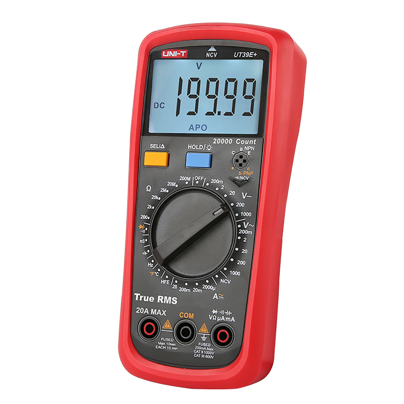 

UNI-T UT39E+ Digital Multimeter AC/DC Voltage Big Capacitance & Temperature Tester Portable Digital Multimeter With NCV Audible.