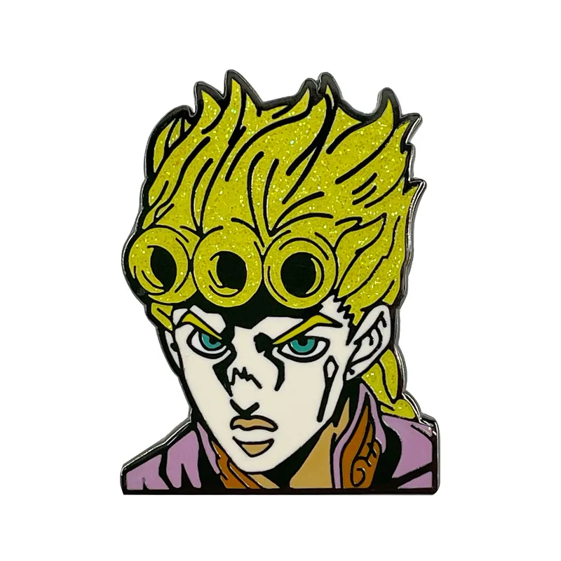 

JOJO's Bizarre Adventure Giorno Anime Lapel Pins for Backpacks Enamel Pin Badges Brooches on Clothes Jewelry Accessories