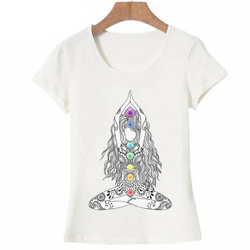 

Funny Top Female T Shirt Buddha Mandala Lotus Power Printed Women T-shirt Summer Streetwear Kawaii Vintage Tee Clothes