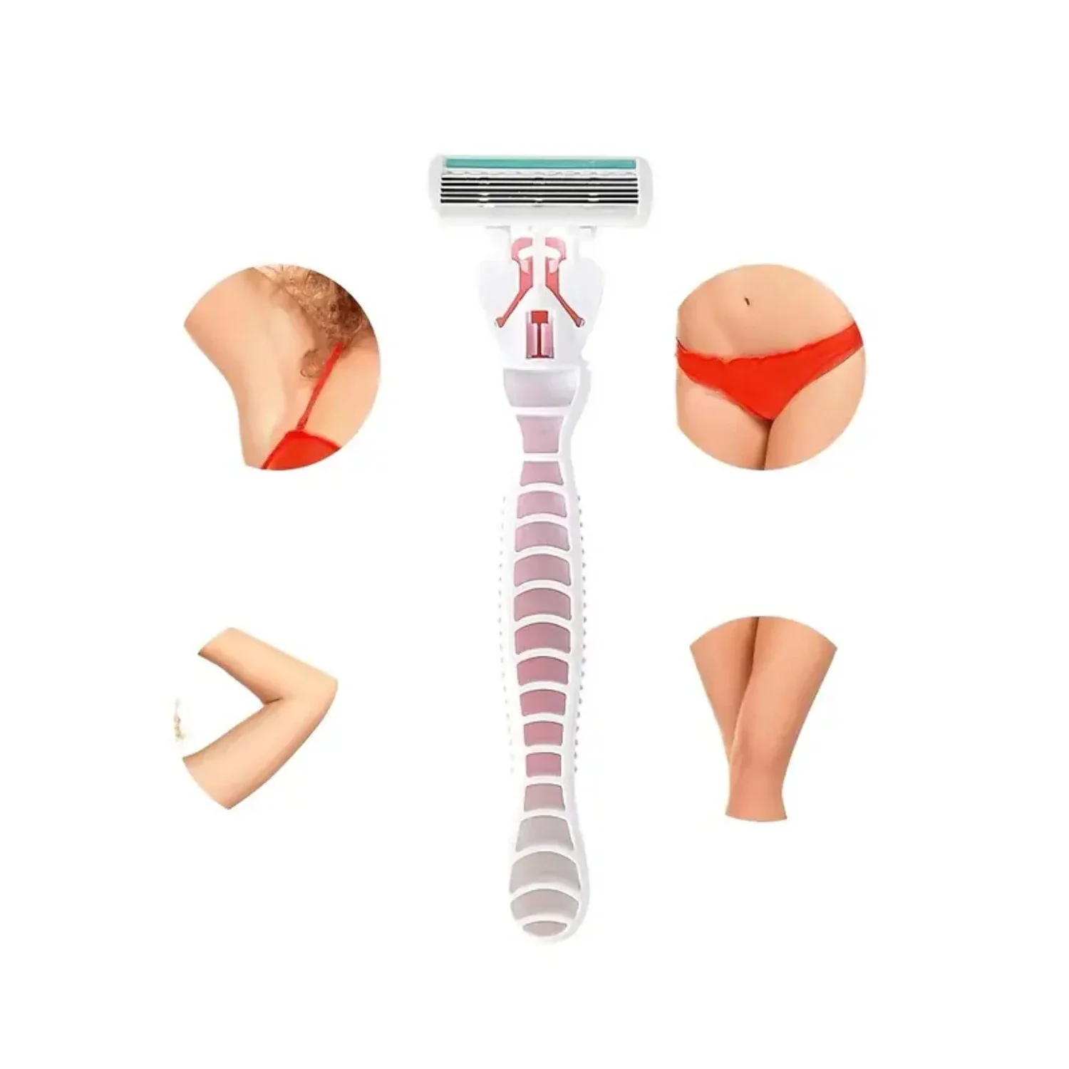 Женская бритва для удаления волос на теле 1 шт. - гладкая портативная простая в