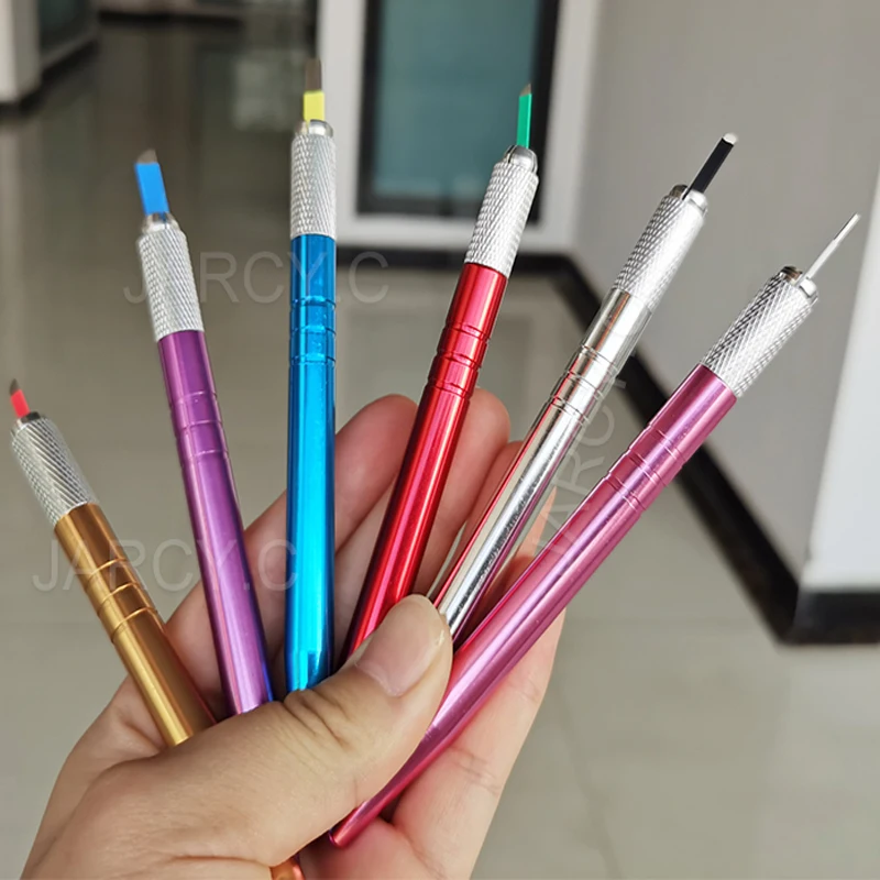 

20 шт., ручка для татуажа бровей с вышивкой