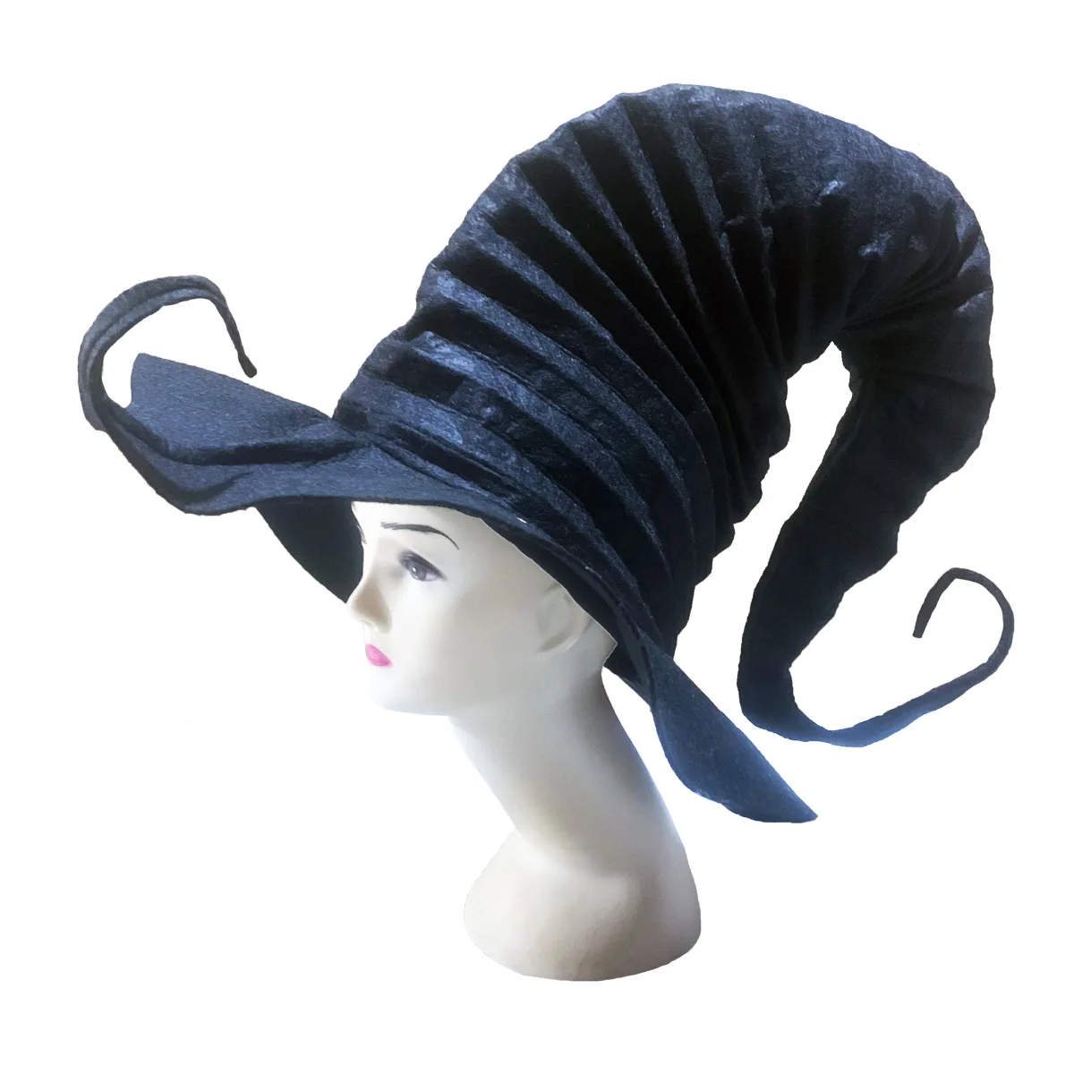 

Хэллоуин, красный гриб, ведьма, шляпа, праздник, день рождения, искусственное украшение, черная плиссированная шляпа ведьмы