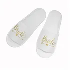 Шлепанцы одноразовые мягкие, 1 пара, для девивечерние Ника, невесты, свадебное украшение невесты