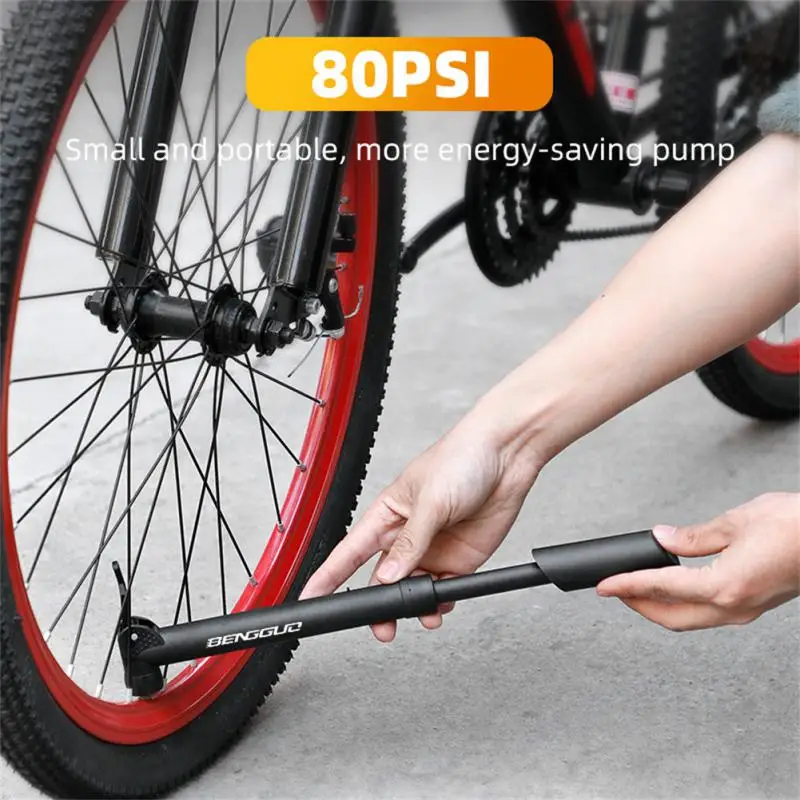 

Portable High Pressure Bicycle Pump MTB Road Cycling Tire Inflator Football Basketball Pump Bike Repair Manual Inflator