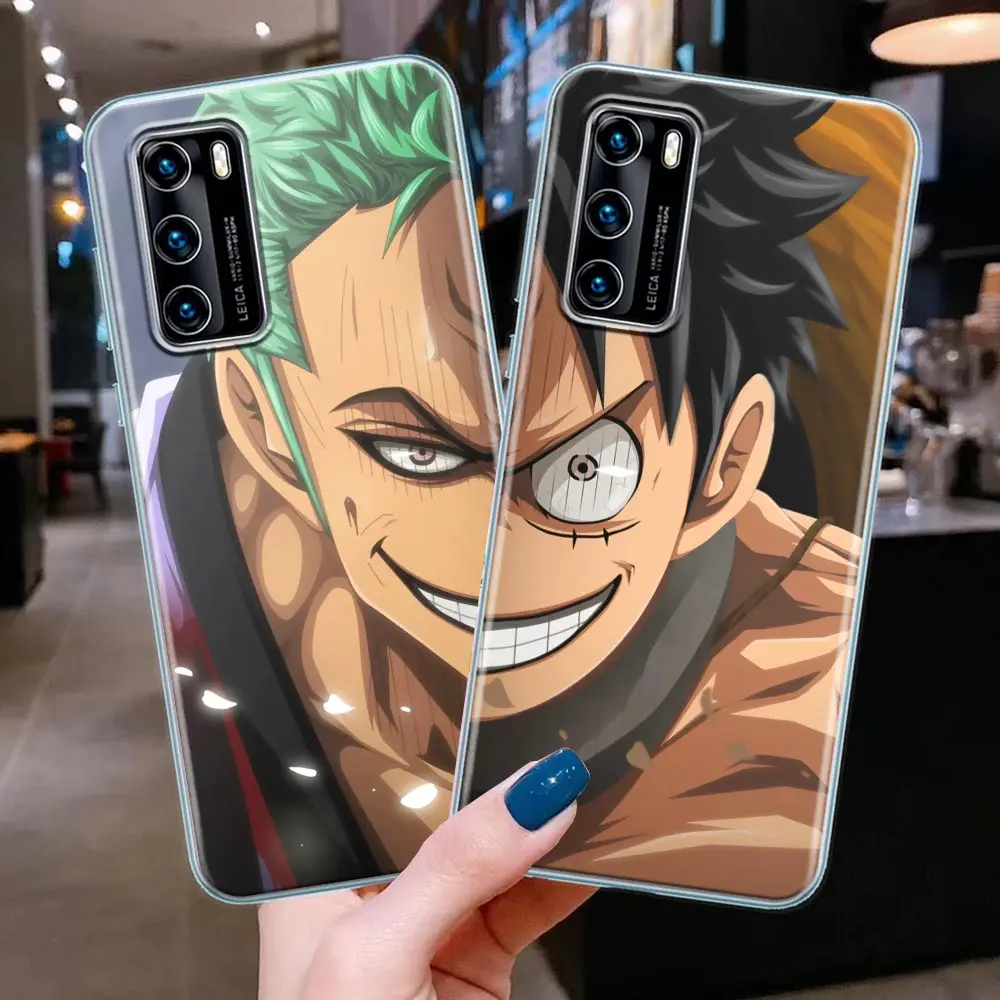 

One Piece Luffy Zoro Hot Anime Clear Silicone Phone Case For Huawei P30 P40 P20 Lite P50 Pro P Smart Z 2019 Soft TPU Back Cover