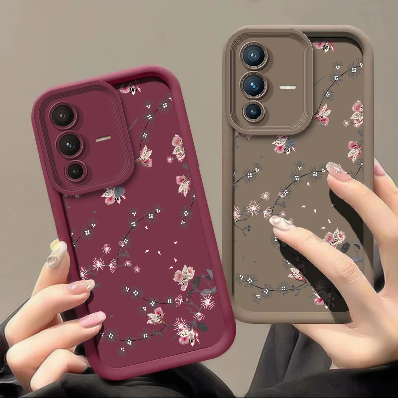 painting-flower-silicone-case-for-vivo-x100-x100s-x90-x90s-x80-x70-x70t