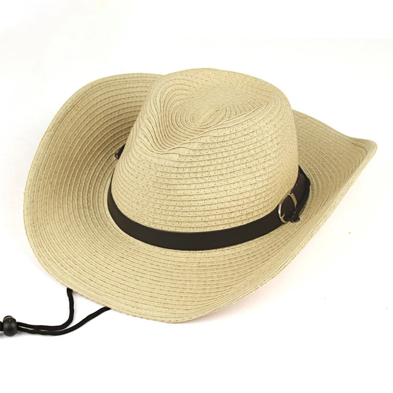 

Fashion Eye-catching Design Hat Straw Hat Simple Cowboy Hat for Unisex