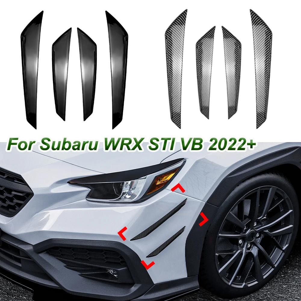 Для Subaru WRX STI VB 2022+ передний бампер боковой ветровой нож автомобильная наклейка