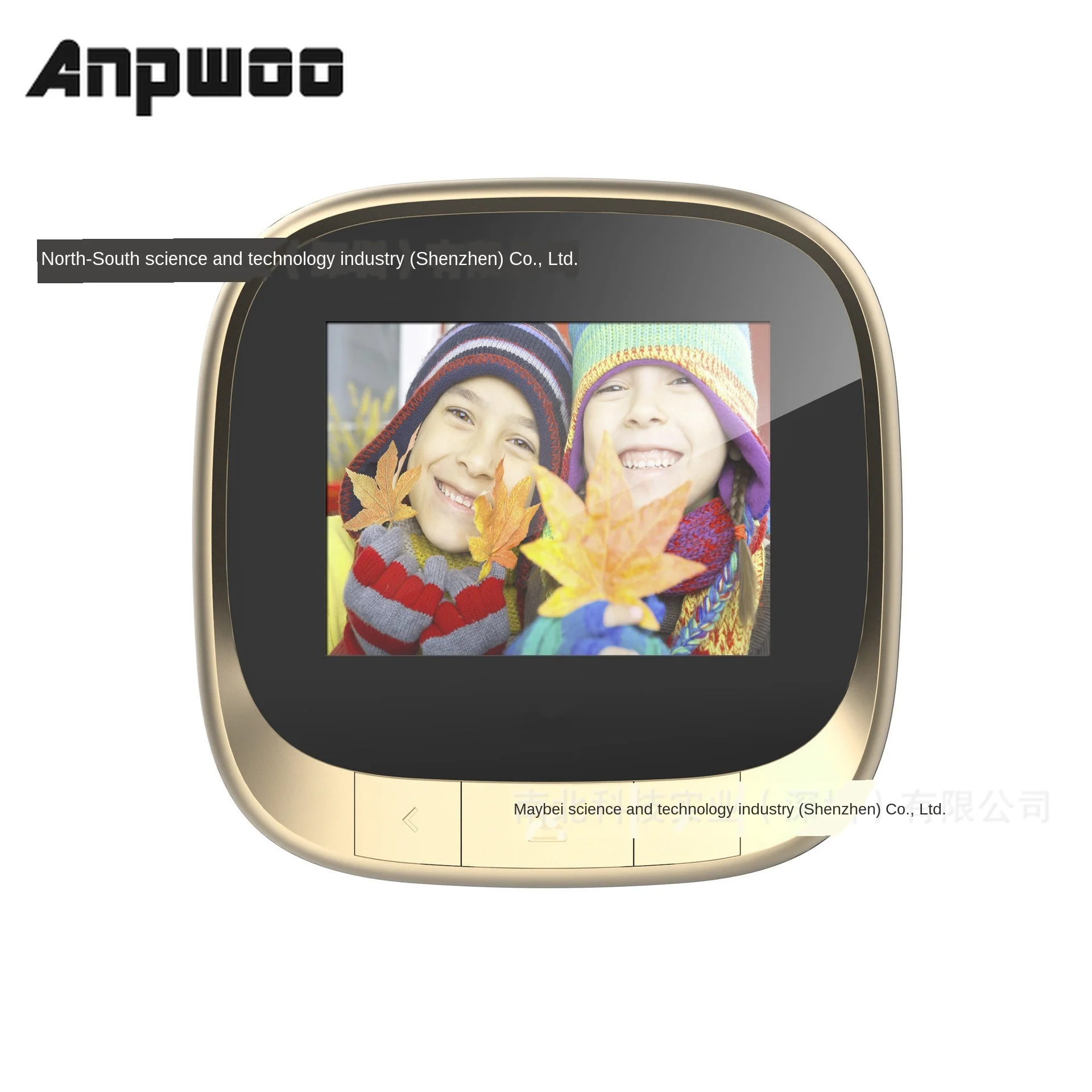 

Умный домашний электронный видеозвонок, 2,4 дюйма, HD, кошачий глаз, 2,4 дюйма, визуальный мониторинг, защита от кражи, камера, дверной звонок