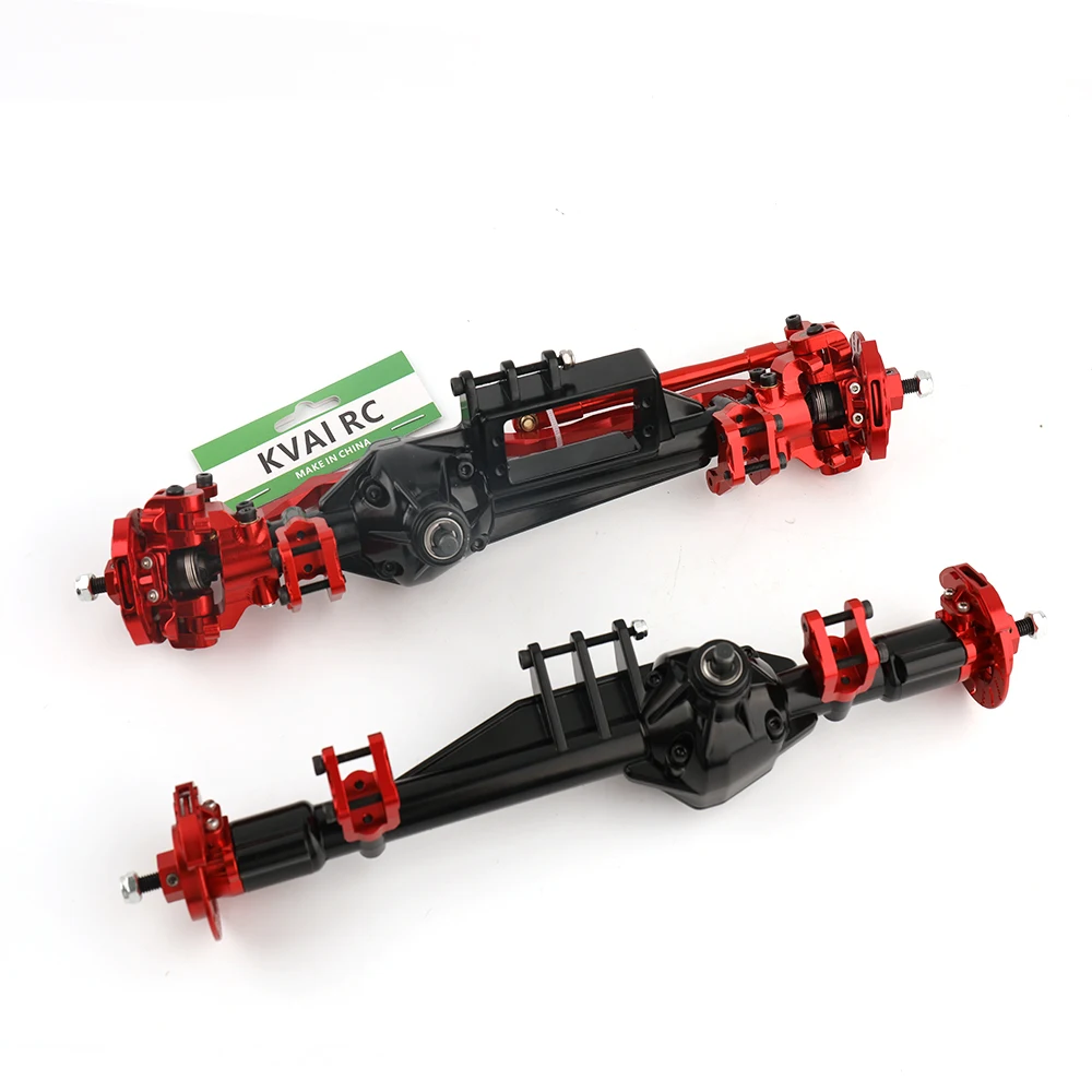 Metal Complete Front and Rear Axle Assembly for 1/10 Axial RBX10 Ryft Rock Bouncer Upgrade Accessories enlarge
