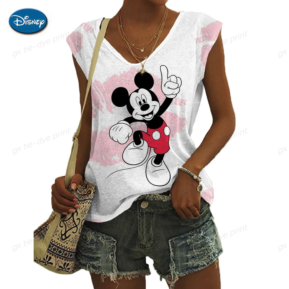 

Женская Винтажная Майка с рисунком Микки Мауса