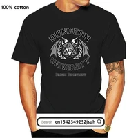 new dungeon university dragon department t shirt loose cotton t shirts for men cool tops t shirts