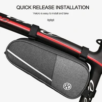 nylon mountain bike front tube frame bicycle bag bicycle triangle bag outdoor cycling large storage bag bicycle accessories