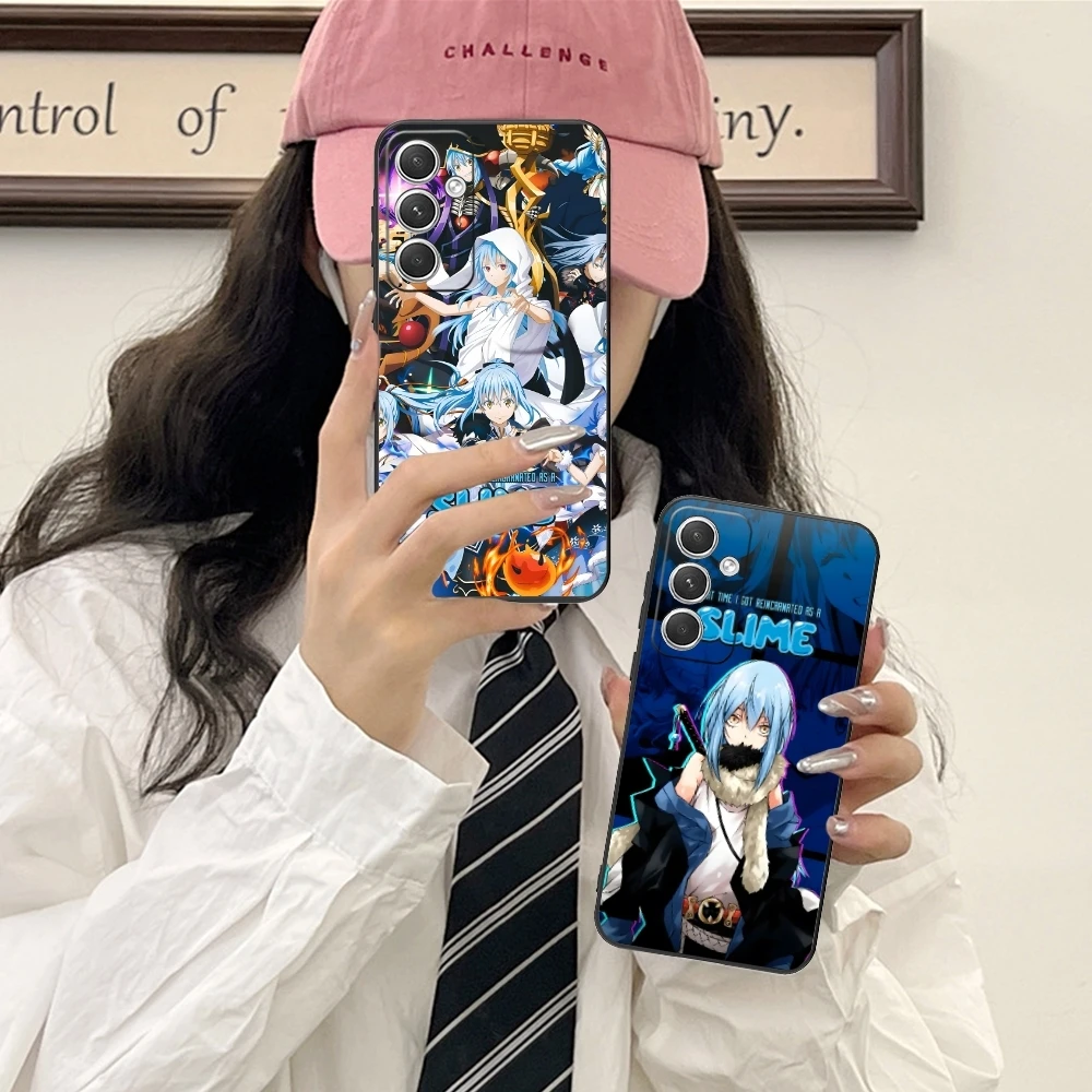 Чехол для мобильного телефона Slime Rimuru Nava Samsung Galaxy S24 S23 S22 S21 S20 S10 S9 Plus FE Ultra Lite черный