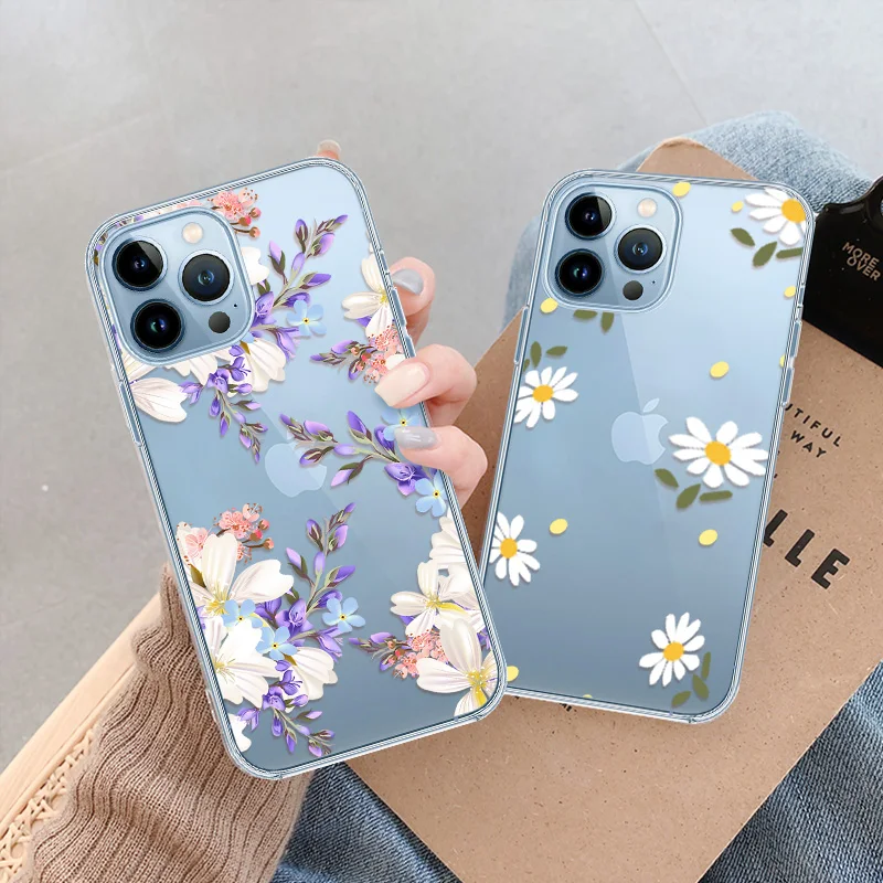 Чехлы для телефонов iPhone 15 Ultra 14 13 Pro Max Mini XR XSMax 7 8 Plus SE прозрачный мягкий чехол из ТПУ