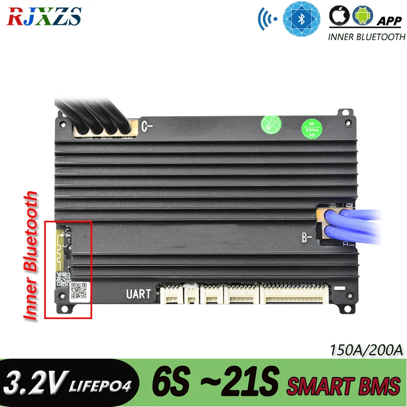 

XiaoXiang 7S до 21S 200A 300A большой ток Новый DIY LiFePO4 BMS с Android Bluetooth совместимое приложение программное обеспечение сплав