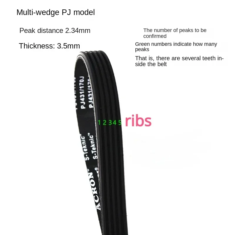 2PCS PJ rubber conveyor belt PJ394 PJ399 PJ400 PJ402 PJ405 PJ406 PJ411 PJ416 PJ419 PJ420