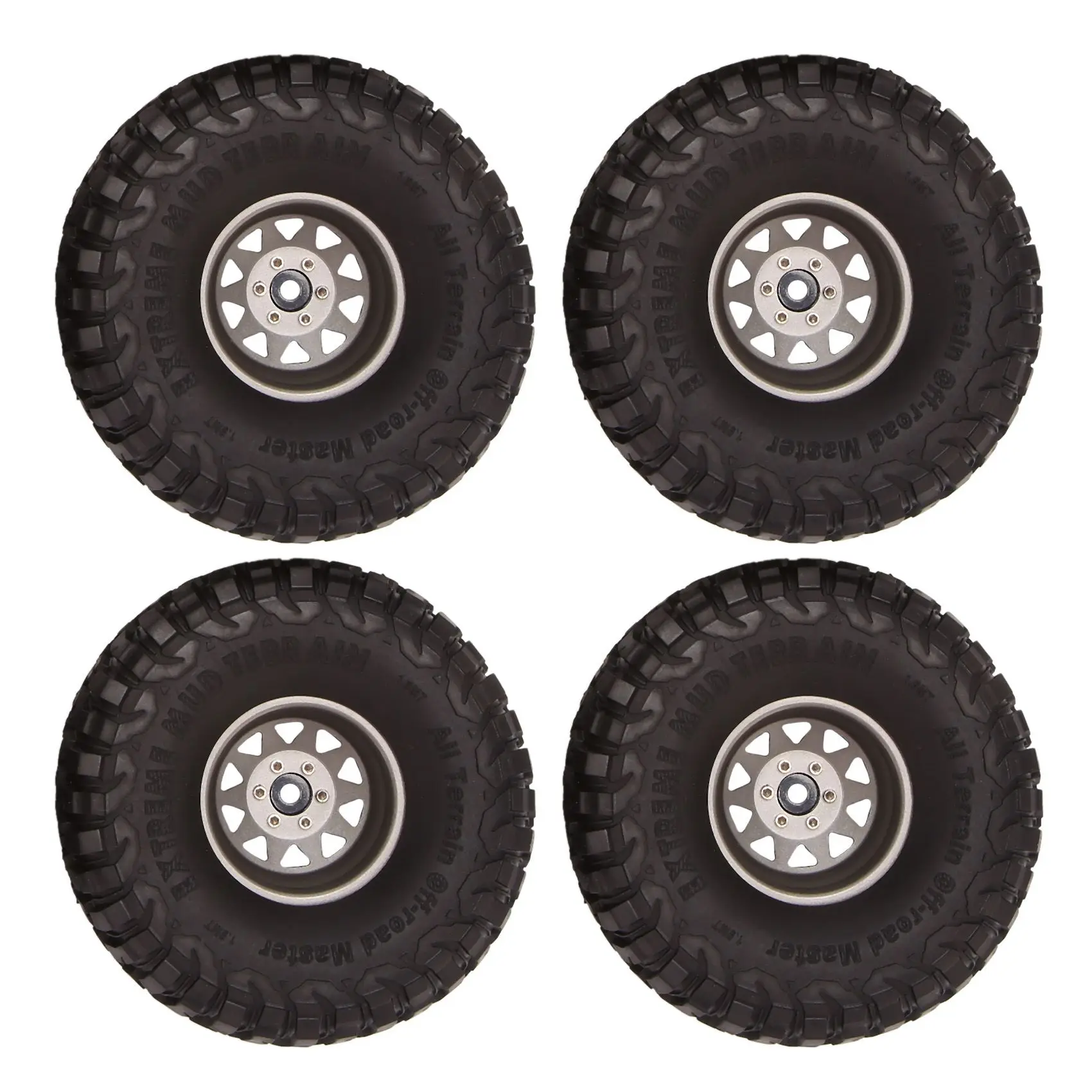 

4 шт. ГЛУБОКАЯ ТАРЕЛКА УНИВЕРСАЛ 120 мм 1,9 комплект шин для обода колеса для 1/10 RC Гусеничный автомобиль осевой SCX10 Traxxas TRX4 RC4WD D90,C