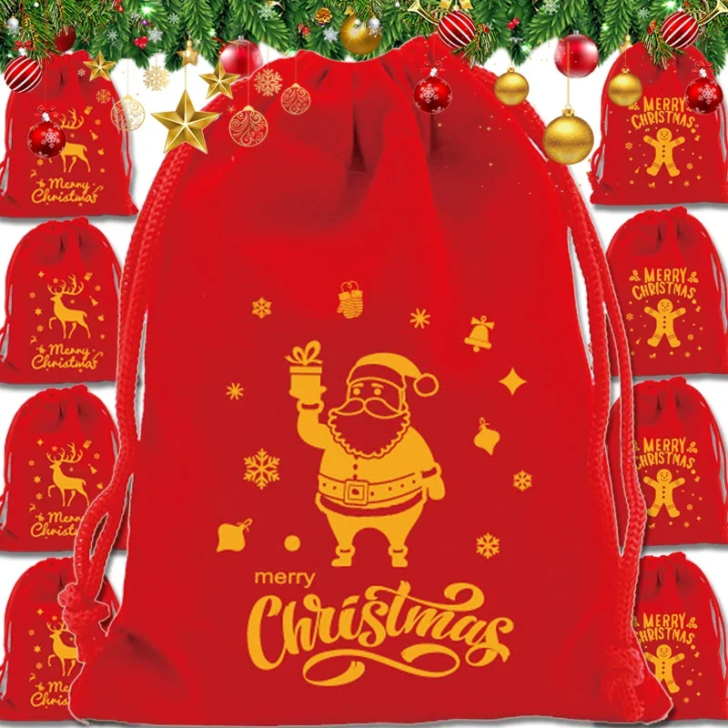 1/10 шт. бархатная сумка для хранения ювелирных изделий