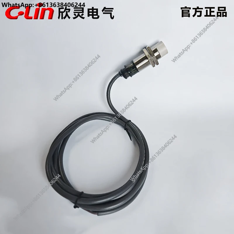 Фото Xinling LJM18M-10N1/P1/D1/A1 Индуктивный бесконтактный переключатель постоянного тока, трехпроводной NPN, нормально открытый, короткий цилиндр №4