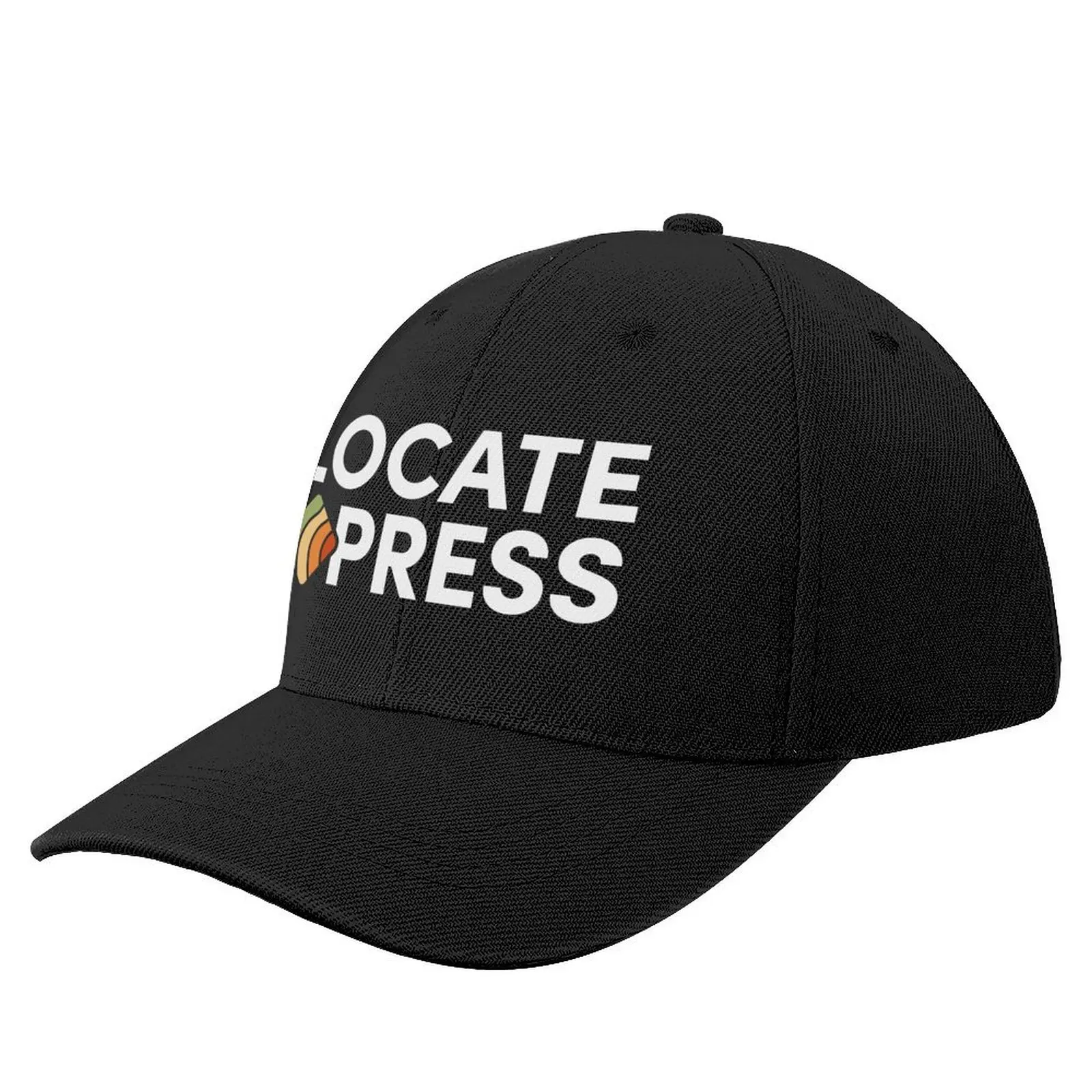 Новый логотип — темный режим! Бейсбольная кепка с логотипом и биркой Locate Press Books