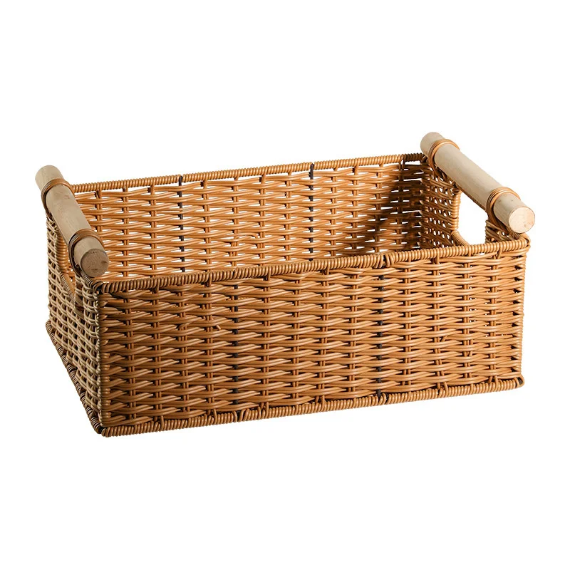 

CAMIGEL Handwoven Storage Baskets with Handles, Large Woven Basket