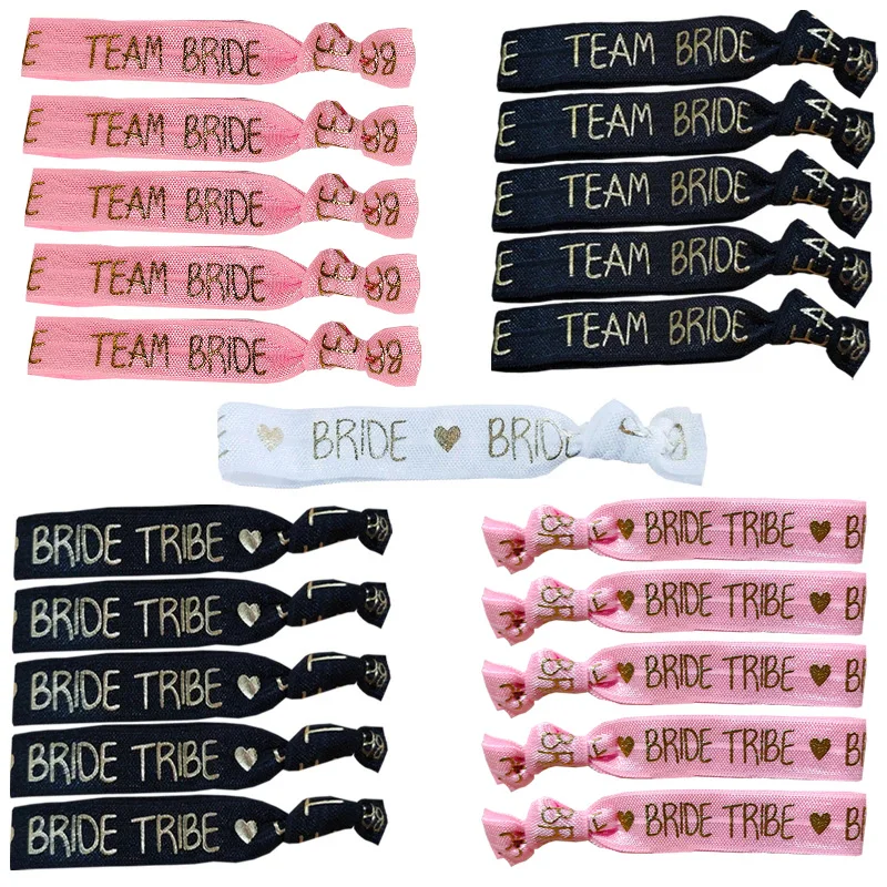 

Team Bride Elastic Bracelet Bachelorette Party Bride To Be Decoration Accessories Hen Party Wedding Party Bridal Shower Supplies