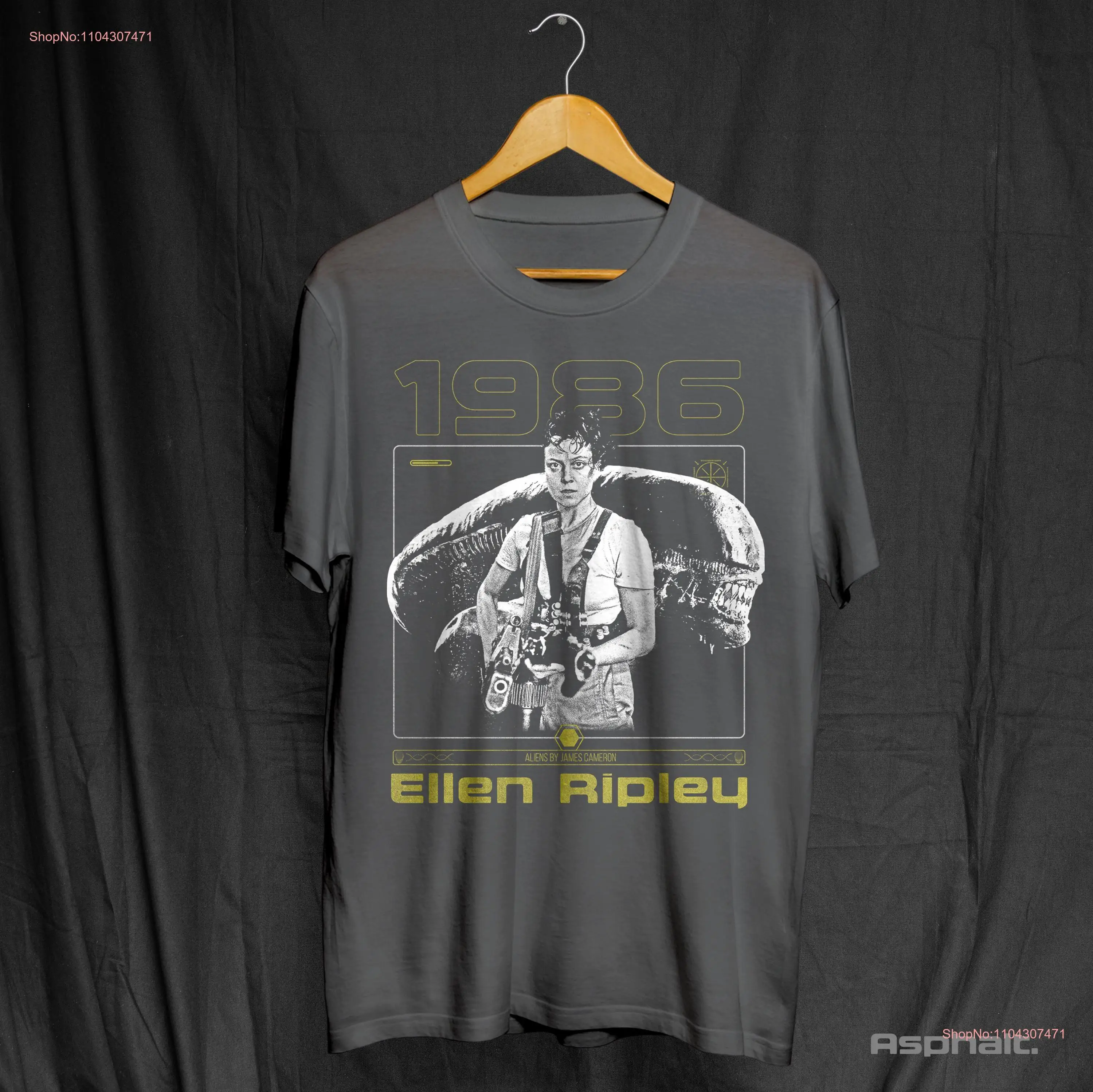 Футболка с изображением пришельцев в стиле ретро Эллен Рипли 1986 фильм ужасов
