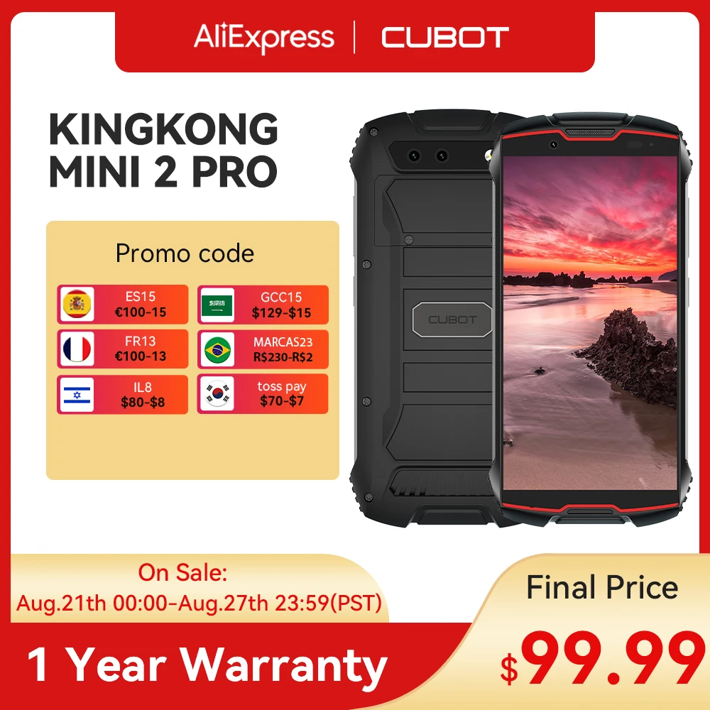 Cubot KingKong MINI 2 Pro 4 Inch Mini Smartphone Waterproof 