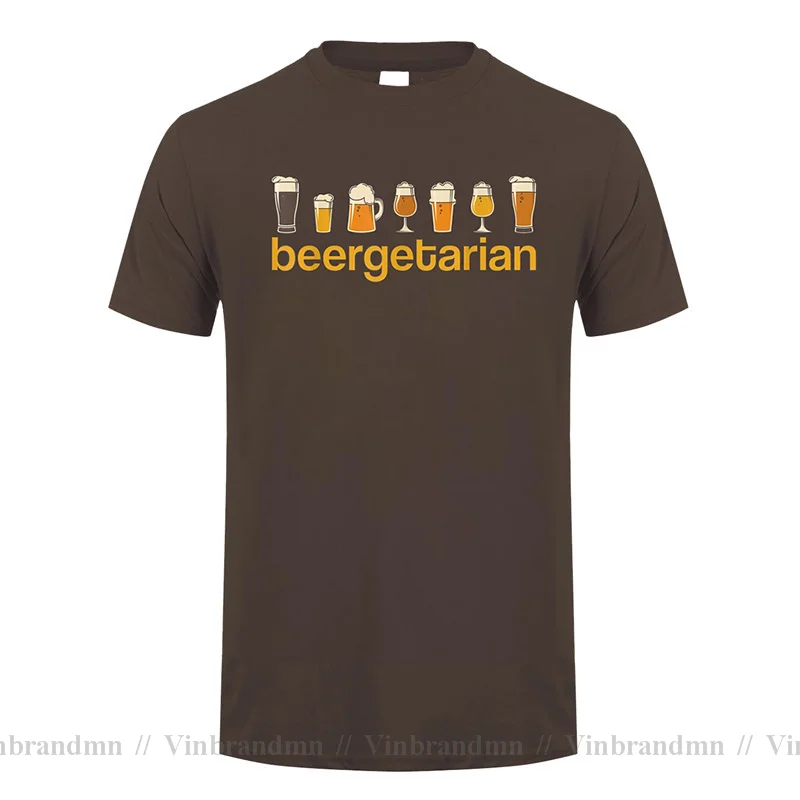 Funny Beer Design Craft For Brewery Lovers T-Shirt T Shirts Personalized Hot Sale Man Tees Tops Humor Beergetarian Clothing