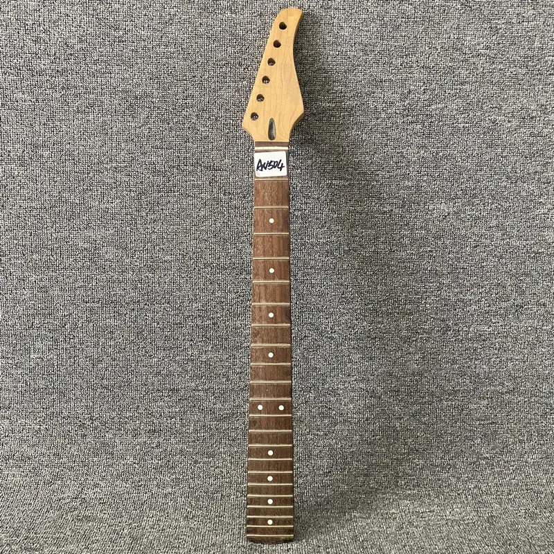 

AN504 Unfinished Electric Guitar Neck Genuine J&D Brothers Maple with Rosewood 22 Frets with Damages and Dirty for DIY