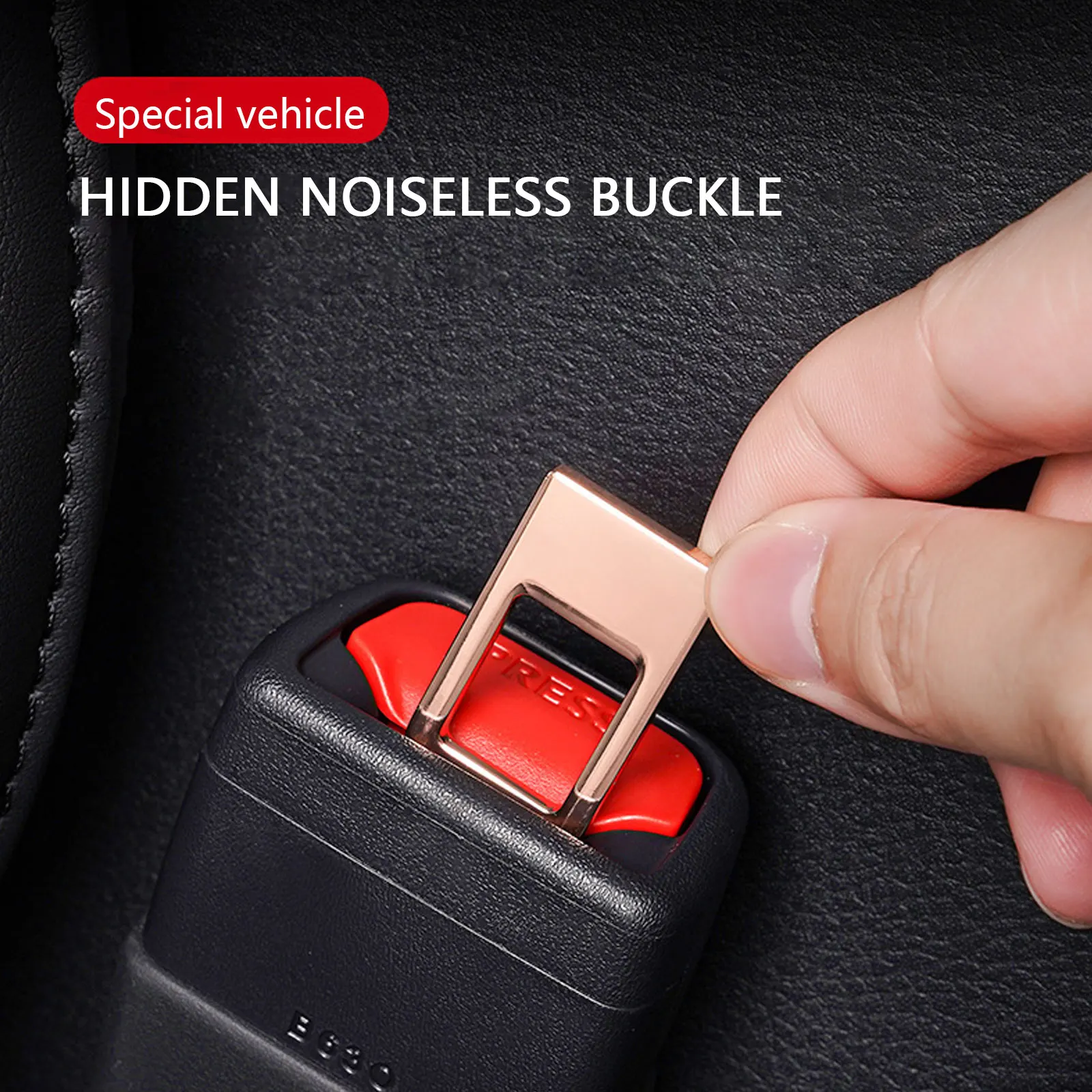 

1PC New Hidden Car Safety Belt Buckle Clip Car Seat Belt Stopper Plug Vehicle Mount Universal Interior Accessories